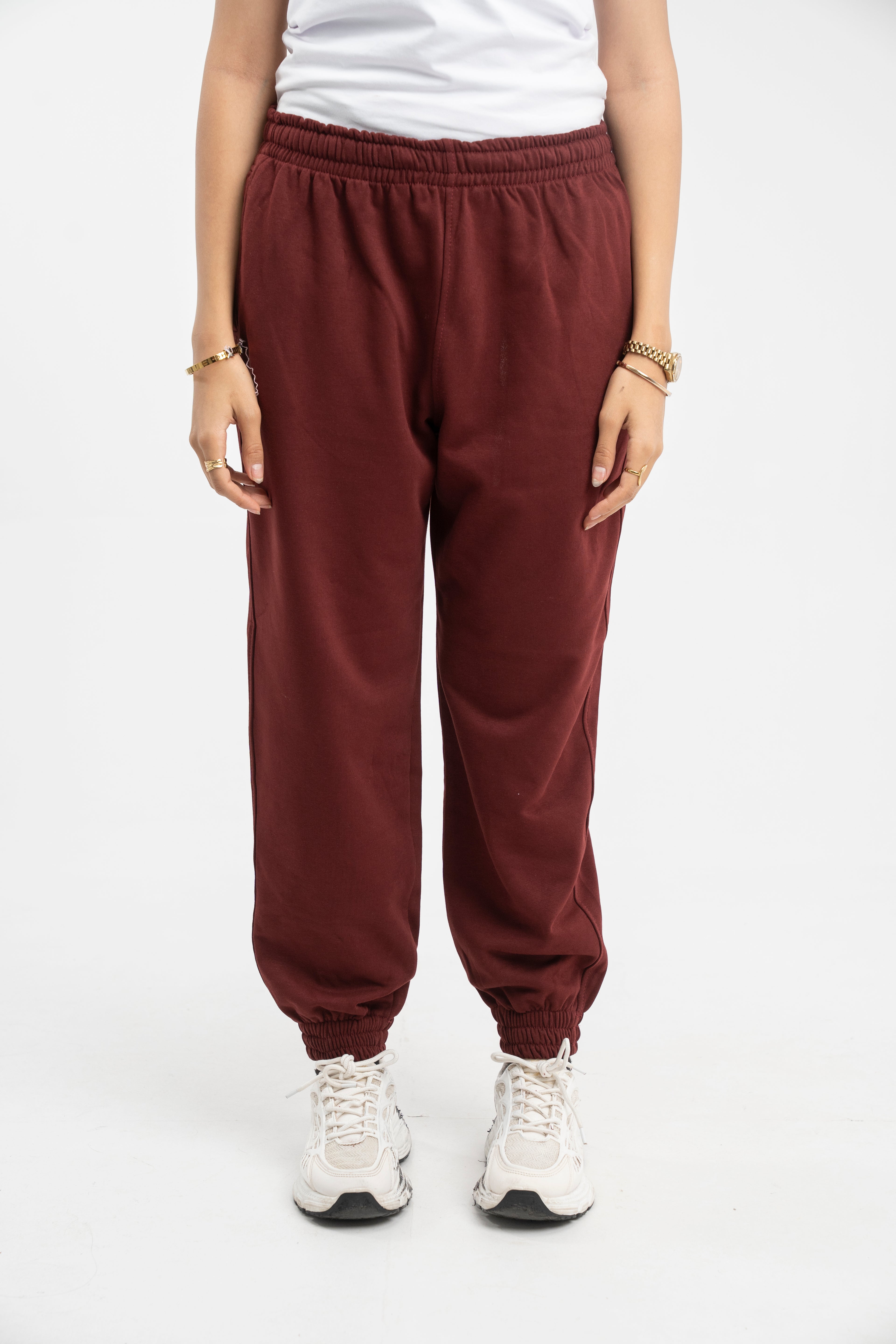 High-waisted joggers