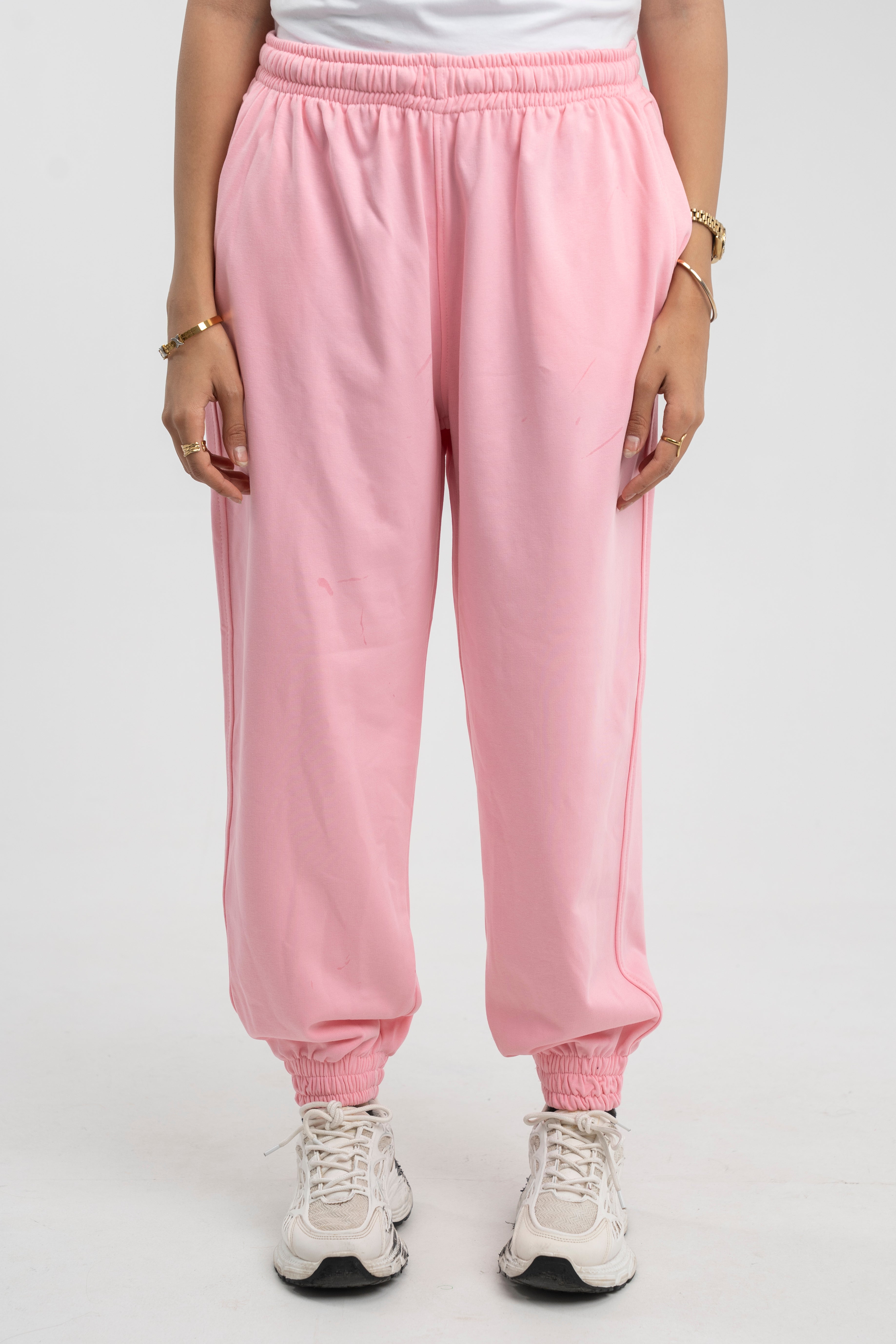 High-waisted joggers