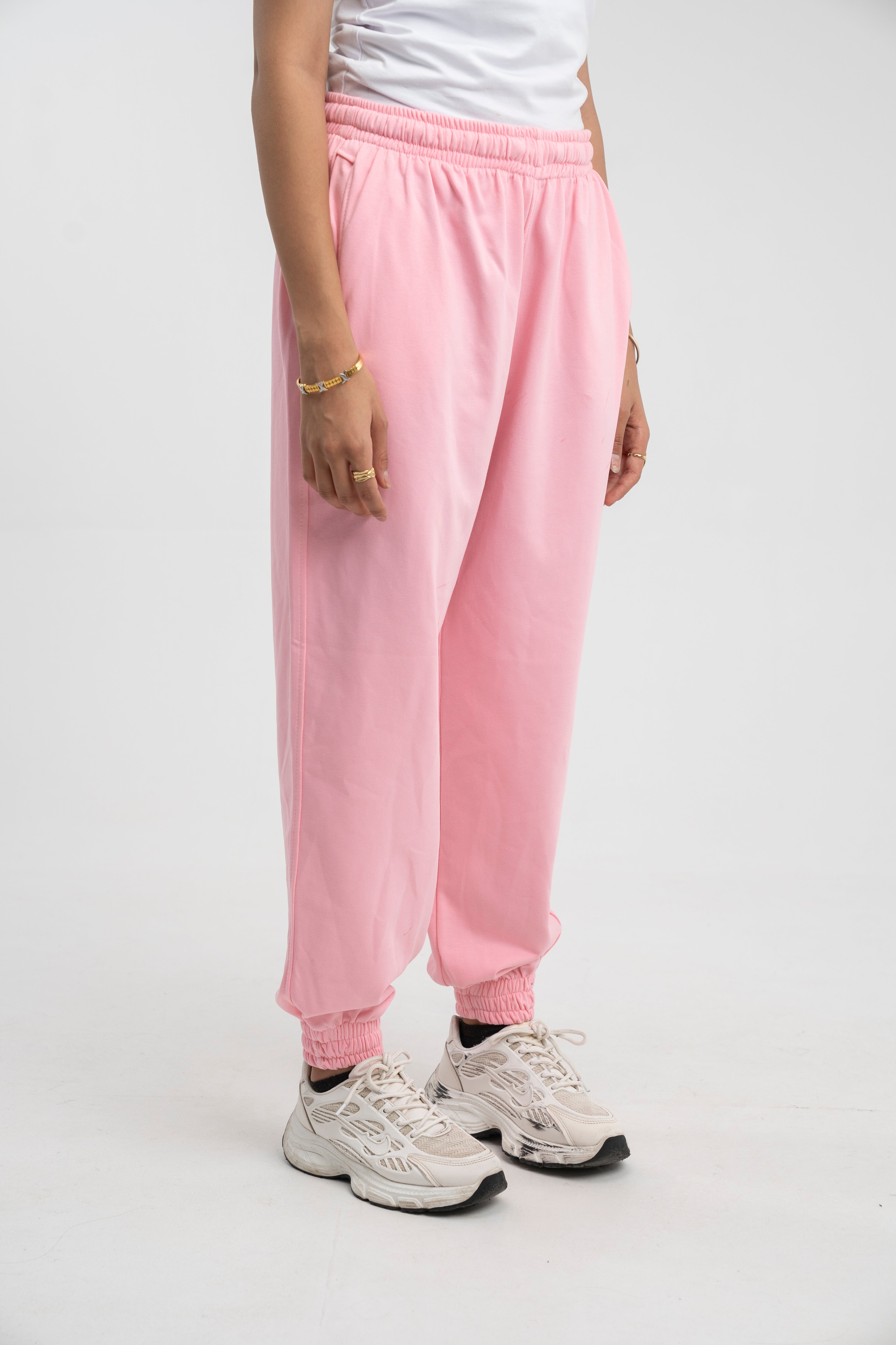 High-waisted joggers