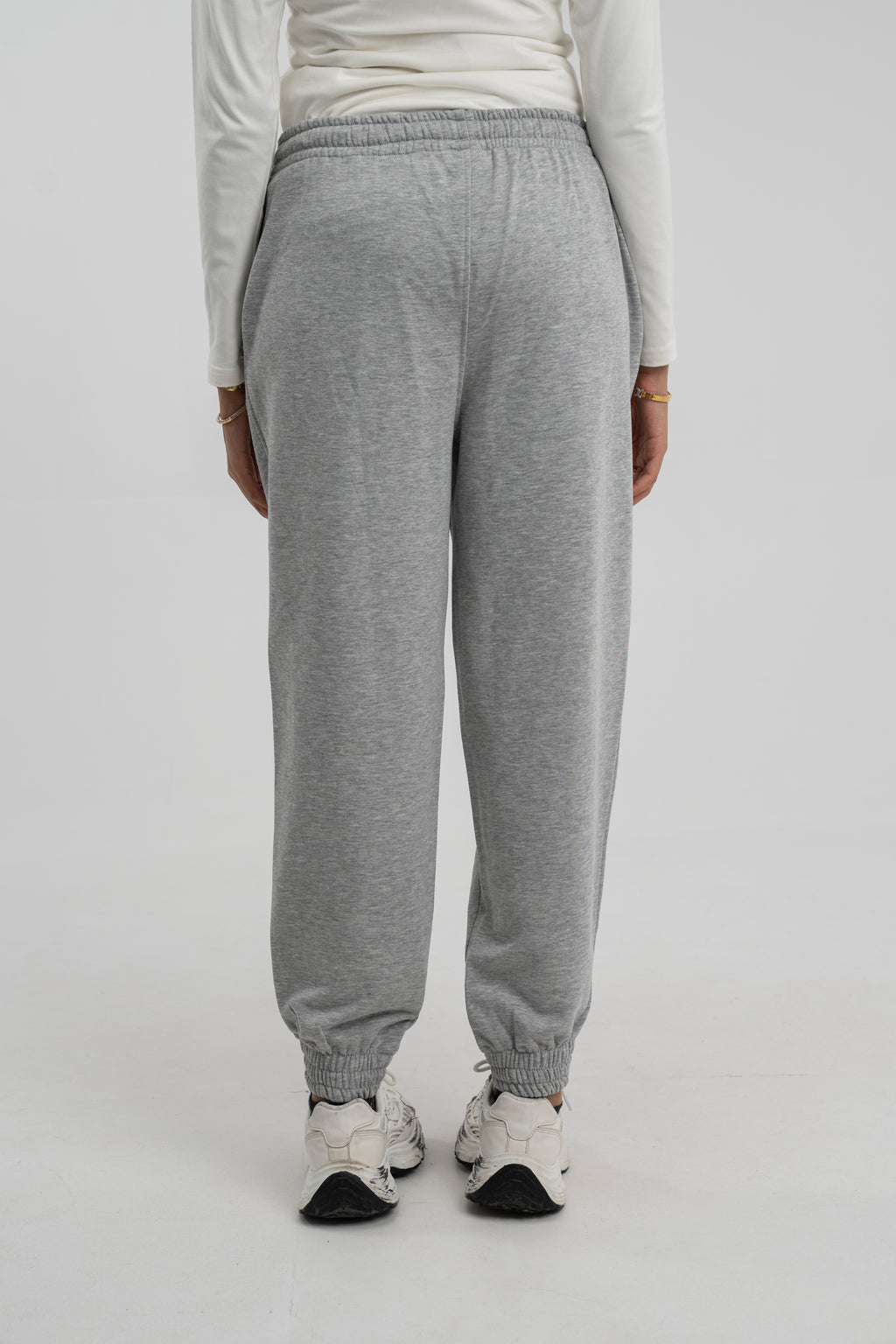 High-waisted joggers