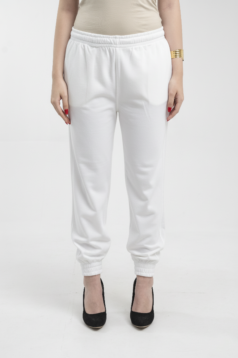 High-waisted joggers