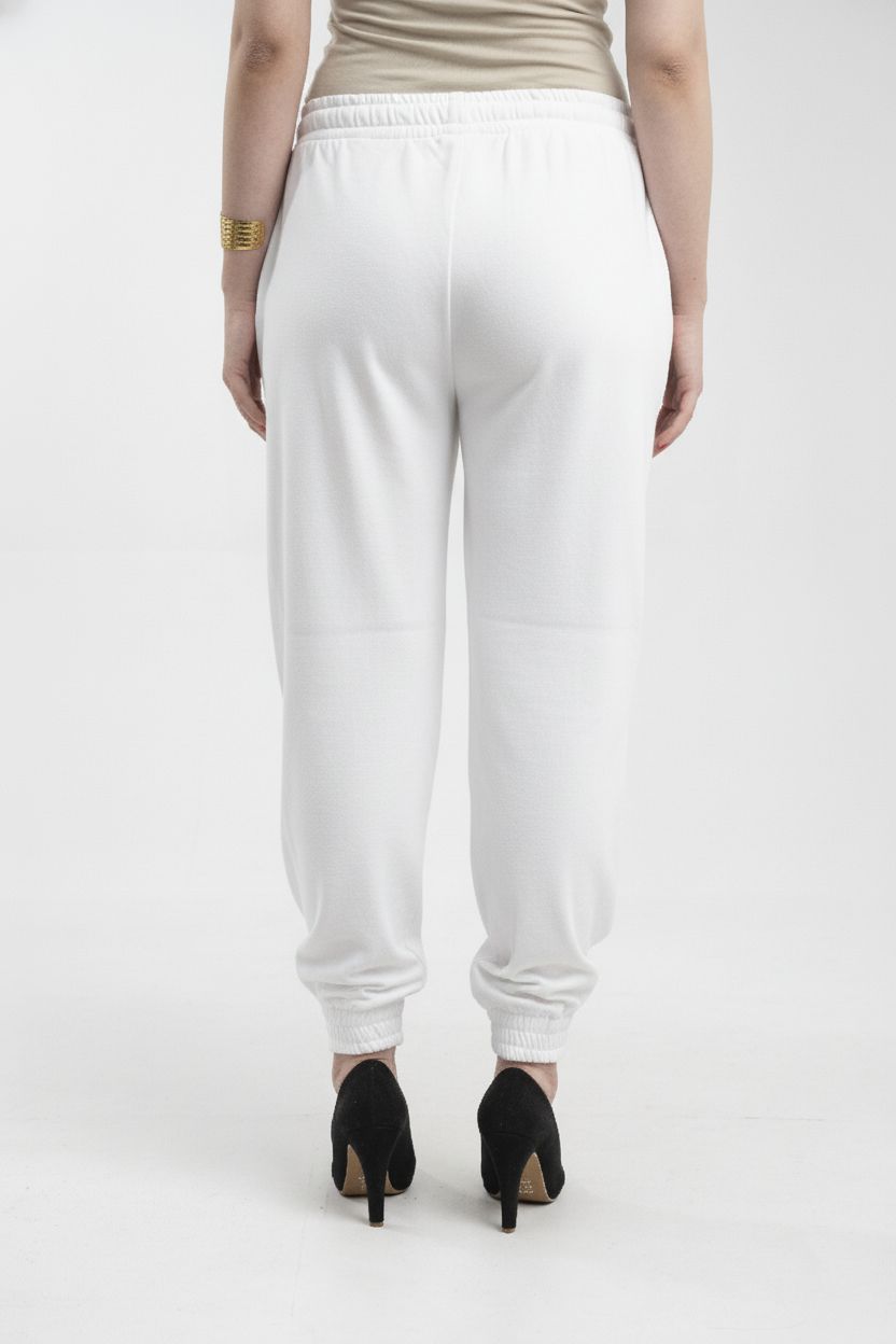 High-waisted joggers