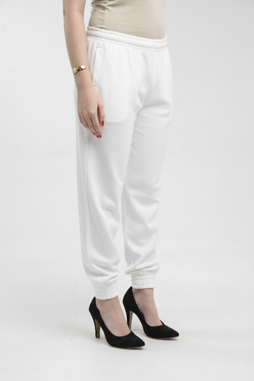 High-waisted joggers